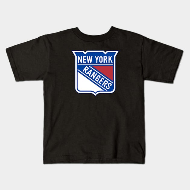 New York Rangers Kids T-Shirt by Jedistudios 